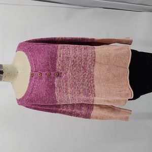 Sundance Avedon Knit Sweater Colorblock Women's Size L